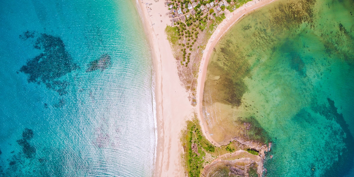 Twin Beach, Nacpan Strand in El Nido, Philippinen